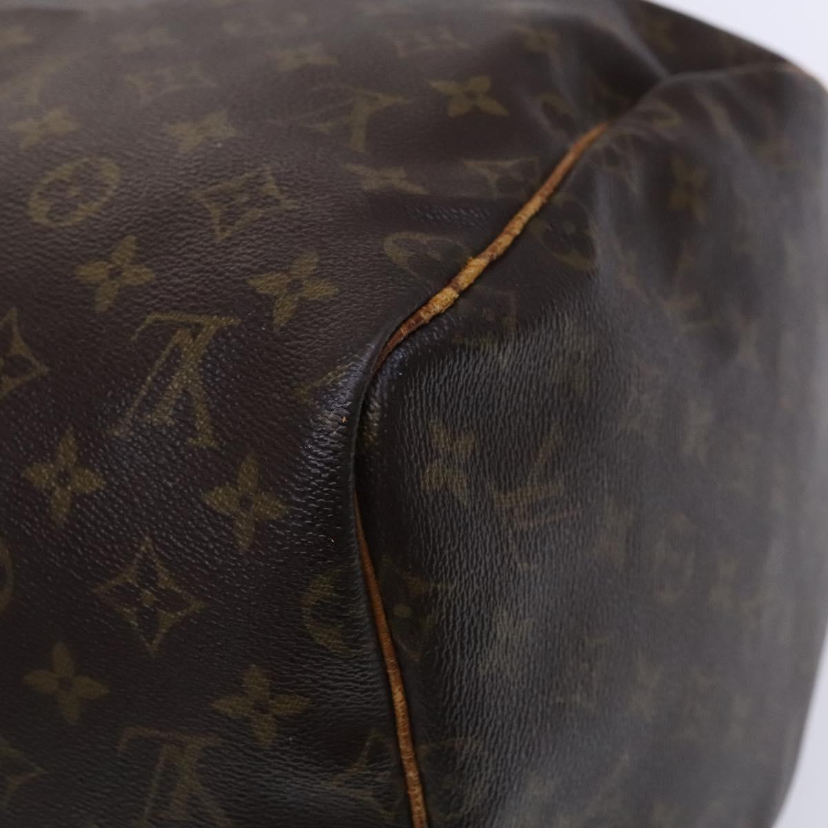 LOUIS VUITTON Monogram Keepall 55 Boston Bag M41424 LV Auth MY330