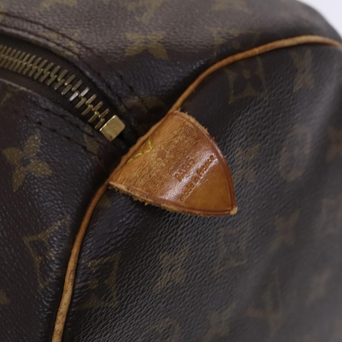 LOUIS VUITTON Monogram Keepall 55 Boston Bag M41424 LV Auth MY330