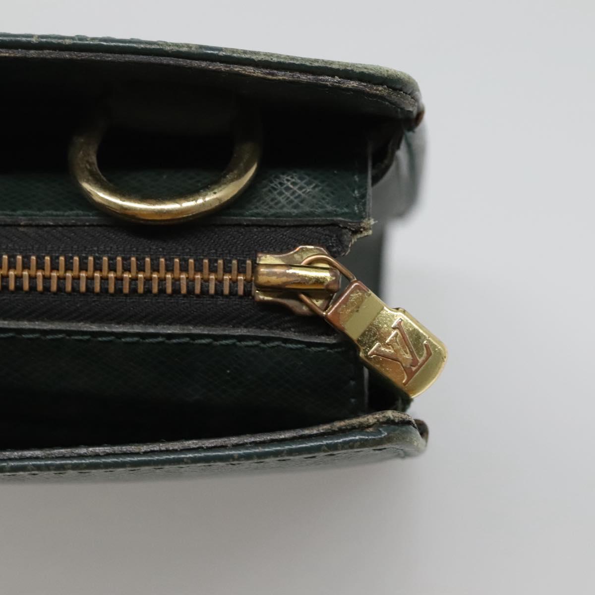 LOUIS VUITTON Taiga Porte Documents Rozan Bag Epicea M30054 LV Auth MY350