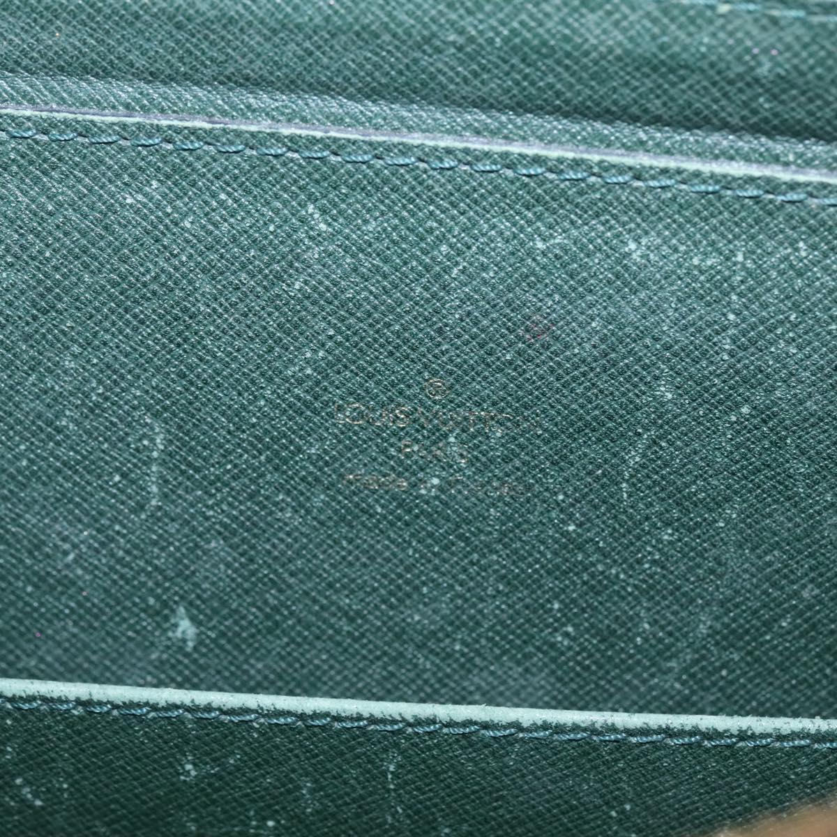 LOUIS VUITTON Taiga Porte Documents Rozan Bag Epicea M30054 LV Auth MY350