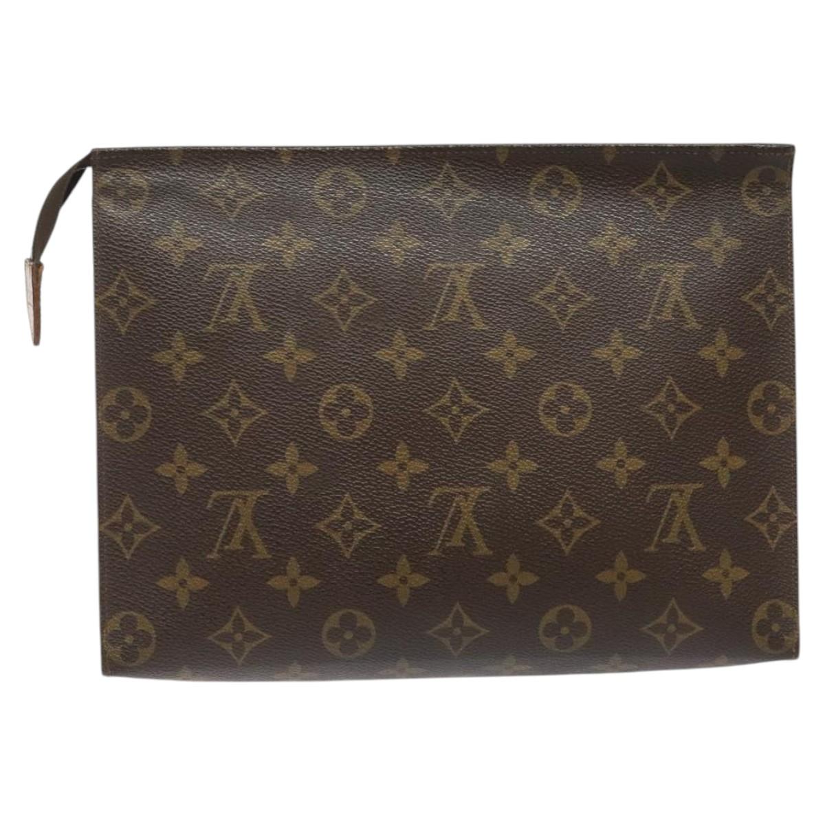 LOUIS VUITTON Monogram Posh Toilette 26 Pouch M47542 LV Auth MY355