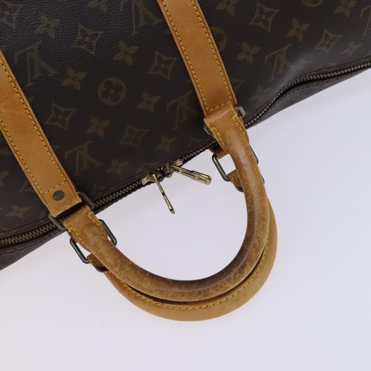 LOUIS VUITTON Monogram Keepall 50 Boston Bag M41426 LV Auth MY369