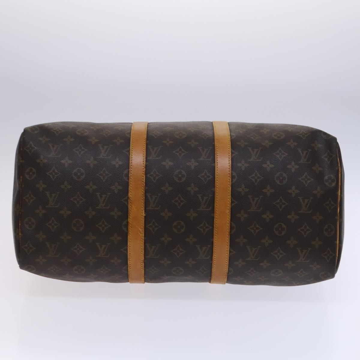 LOUIS VUITTON Monogram Keepall 50 Boston Bag M41426 LV Auth MY369