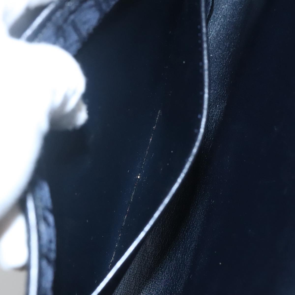 Christian Dior Trotter Canvas Chain Shoulder Bag Navy Auth MY380