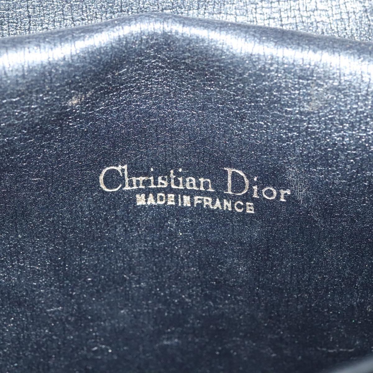 Christian Dior Trotter Canvas Shoulder Bag Navy Auth MY396