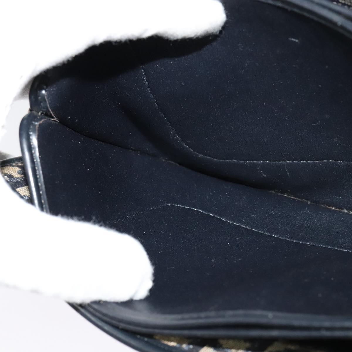 Christian Dior Trotter Canvas Shoulder Bag Navy Auth MY396