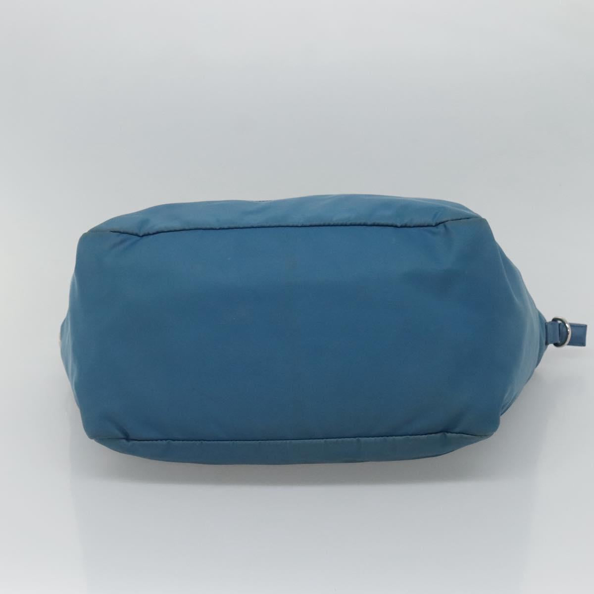 PRADA Hand Bag Nylon Blue Auth MY446