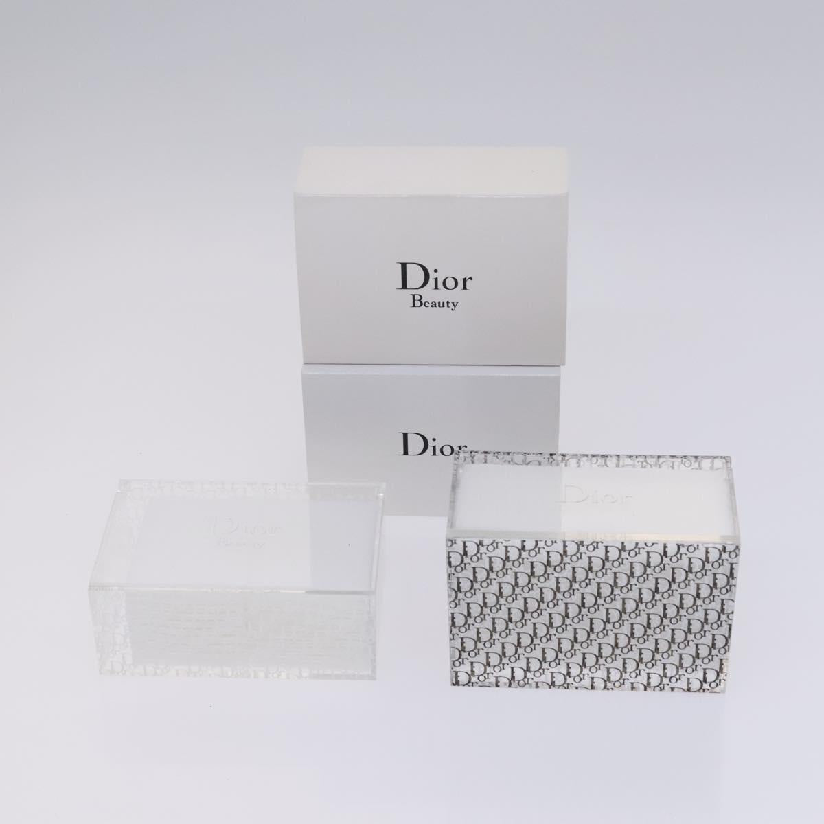 Christian Dior Clear Case plastic 2Set Clear Auth MY472