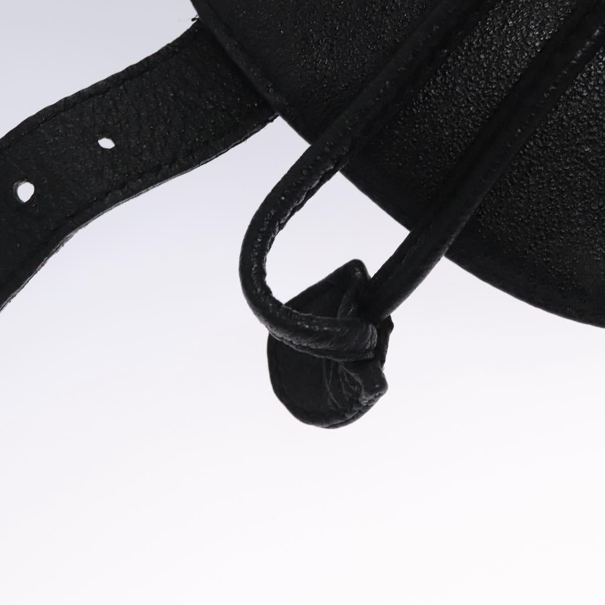 GUCCI Bamboo Backpack Suede Leather Black Gold 003 2058 0016 Auth nb010