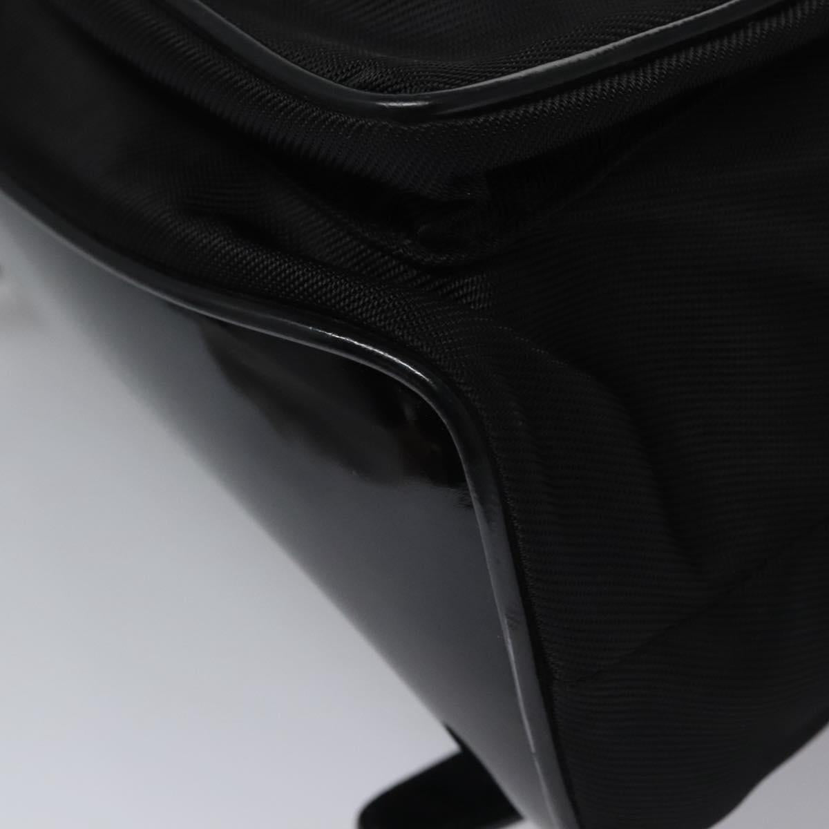 GUCCI Bamboo Backpack Patent leather Black 003 1998 0016 Auth nb024
