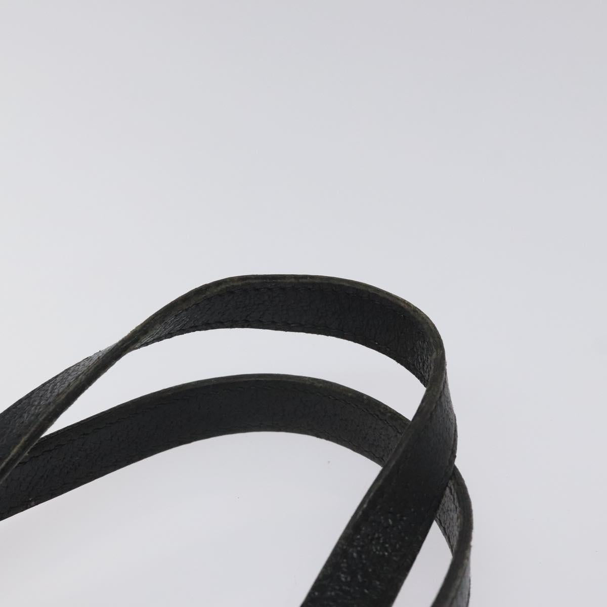 GUCCI GG Canvas Tote Bag Black Silver 120840 Auth nb060