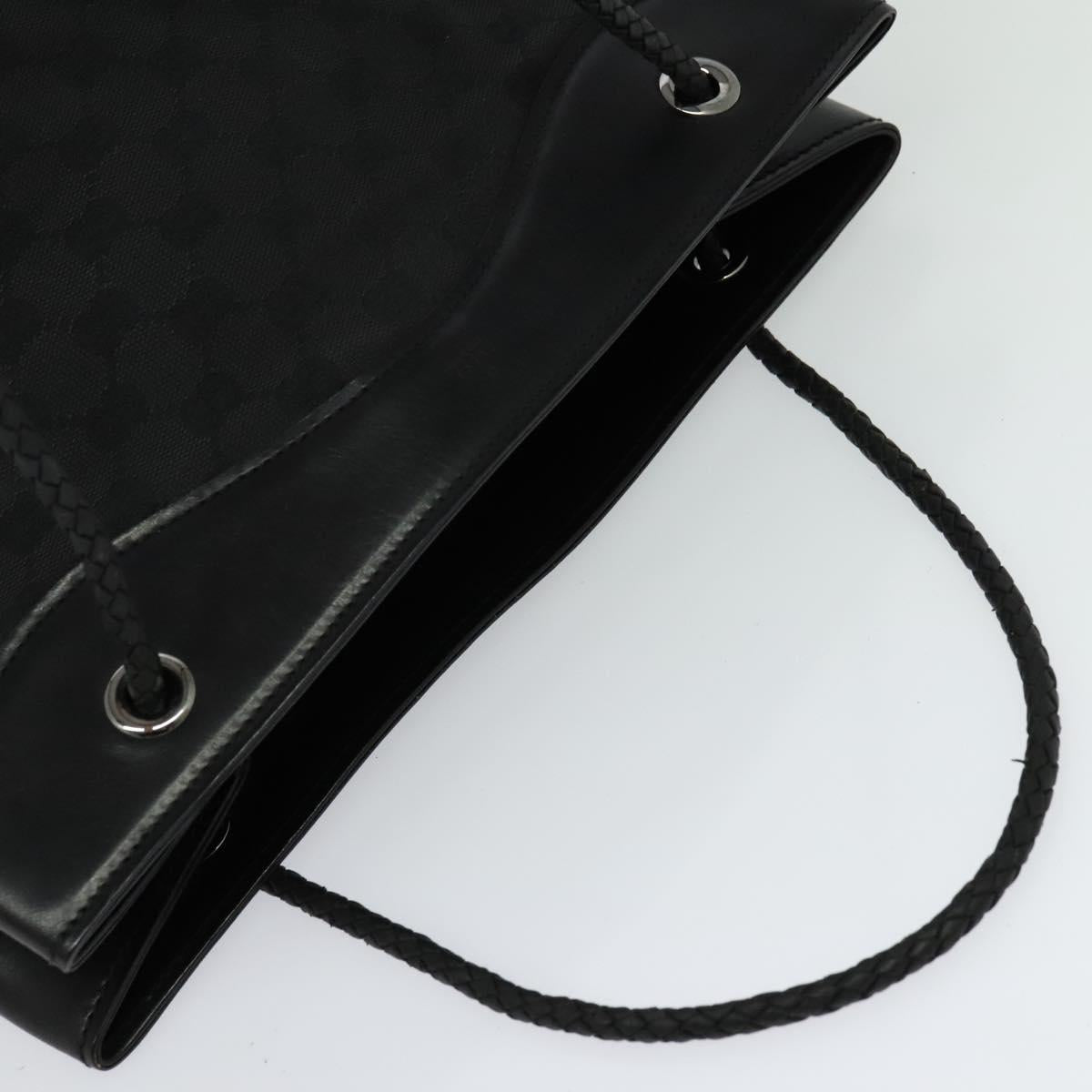 GUCCI GG Canvas Tote Bag Black 109141 Auth nb078