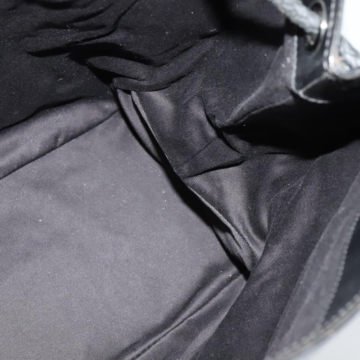 GUCCI GG Canvas Tote Bag Black 109141 Auth nb078