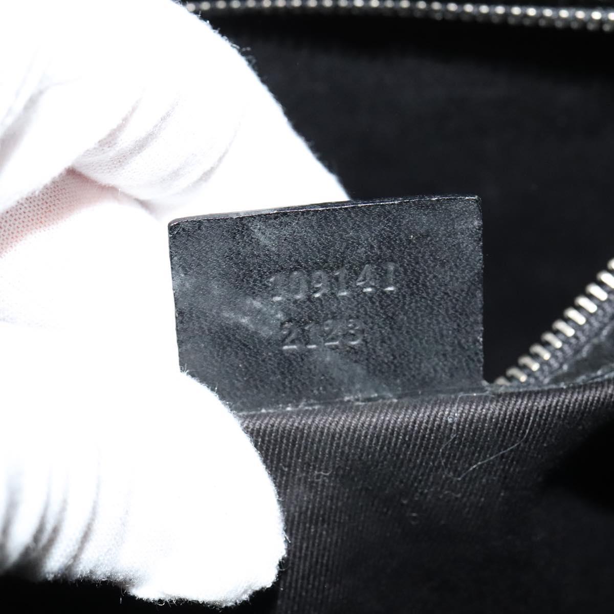GUCCI GG Canvas Tote Bag Black 109141 Auth nb078