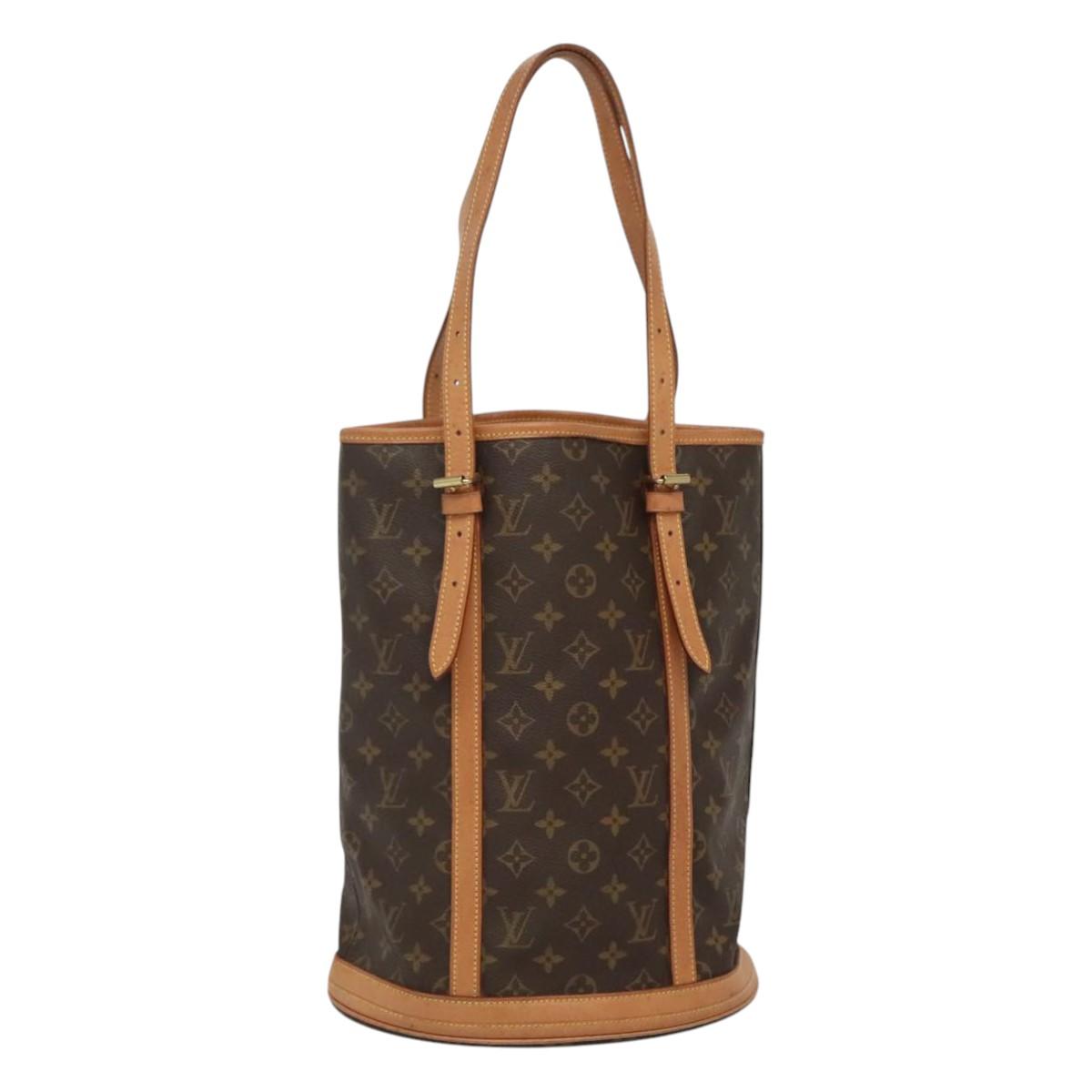 LOUIS VUITTON Monogram Bucket GM Shoulder Bag M42236 LV Auth nb081