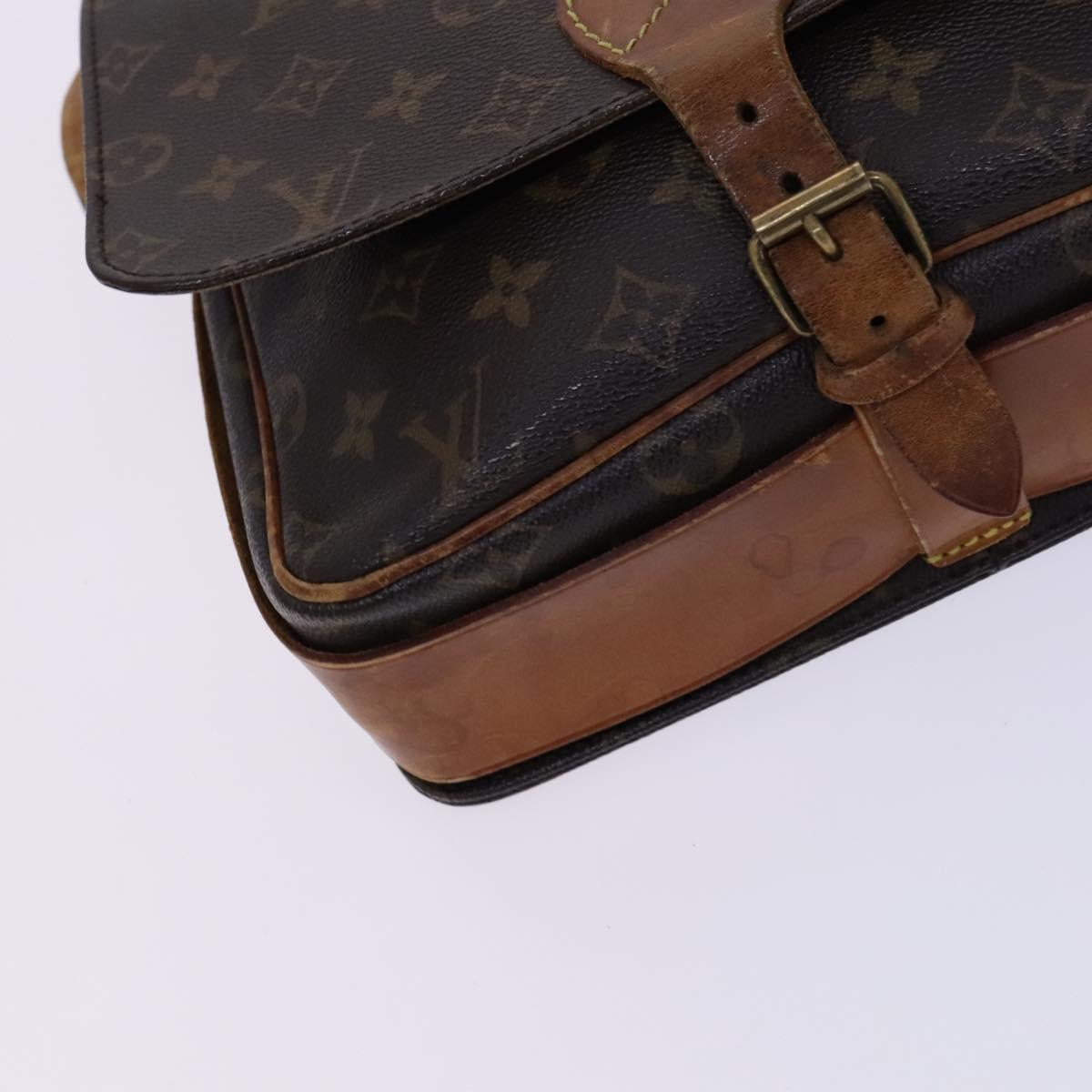 LOUIS VUITTON Monogram Cartouchiere GM Shoulder Bag M51252 LV Auth nb088