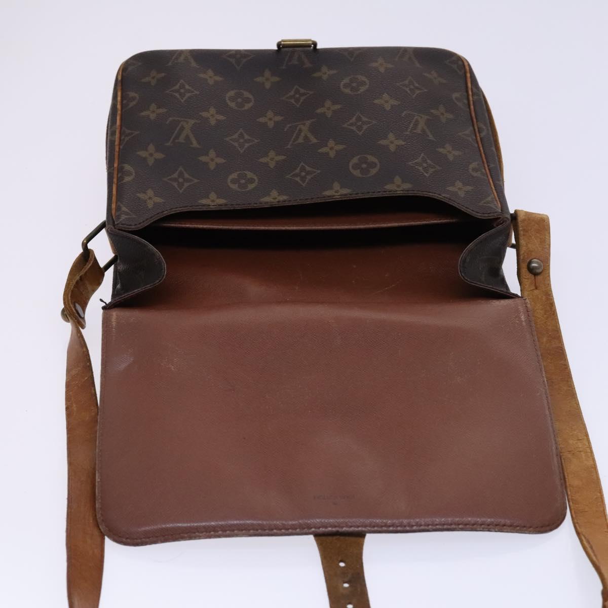 LOUIS VUITTON Monogram Cartouchiere GM Shoulder Bag M51252 LV Auth nb088