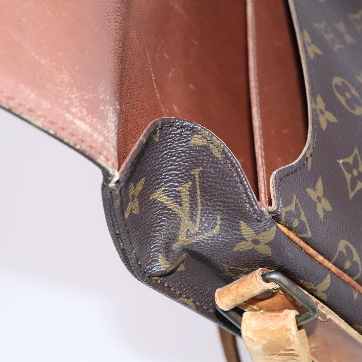 LOUIS VUITTON Monogram Cartouchiere GM Shoulder Bag M51252 LV Auth nb088