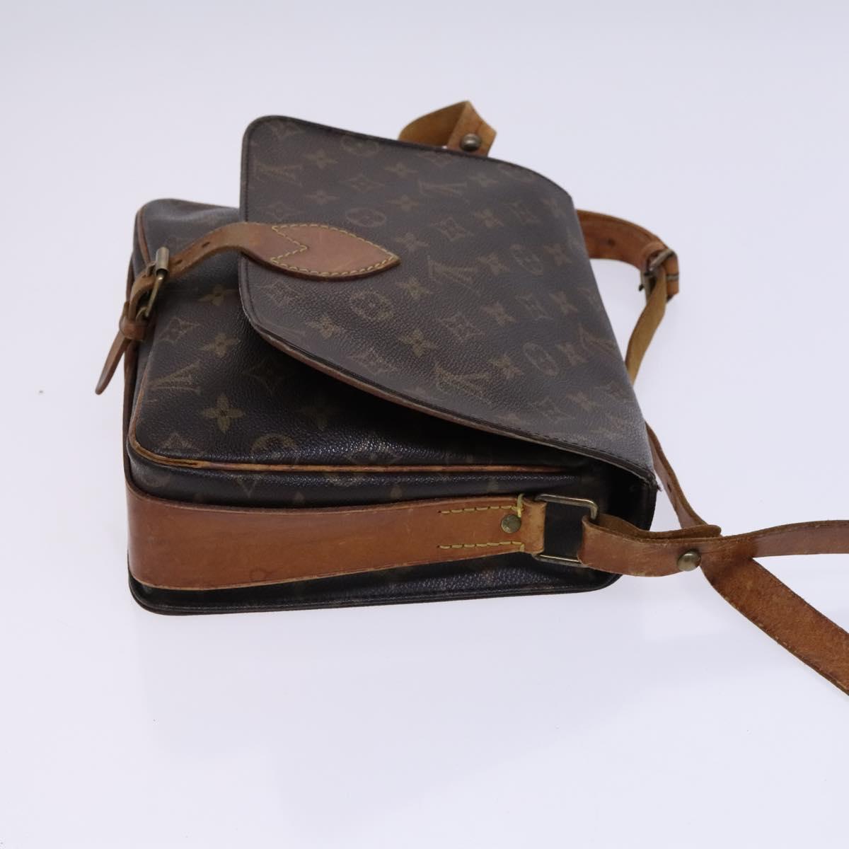 LOUIS VUITTON Monogram Cartouchiere GM Shoulder Bag M51252 LV Auth nb088