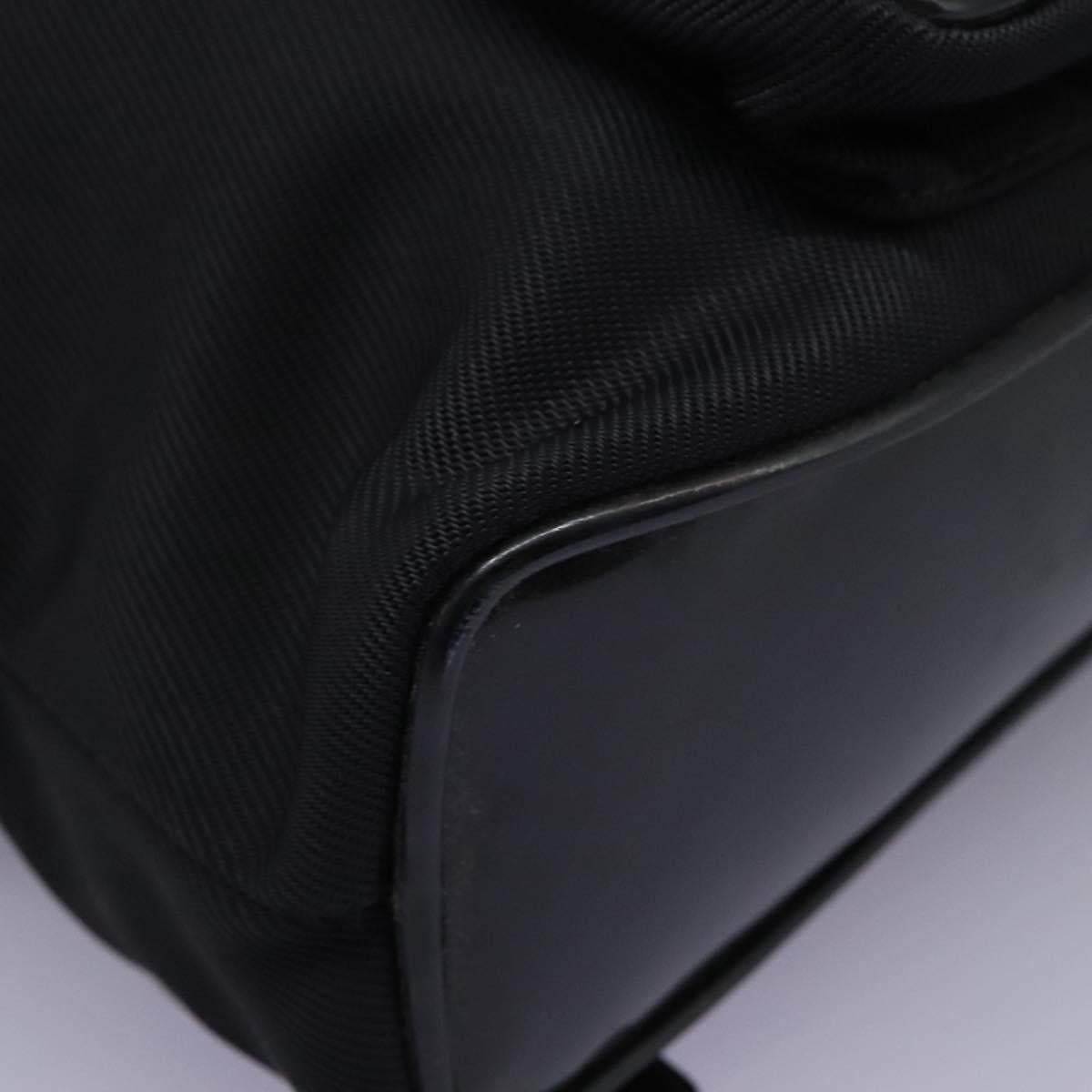 GUCCI Bamboo Backpack Nylon Black 003 1998 0030 Auth nb097