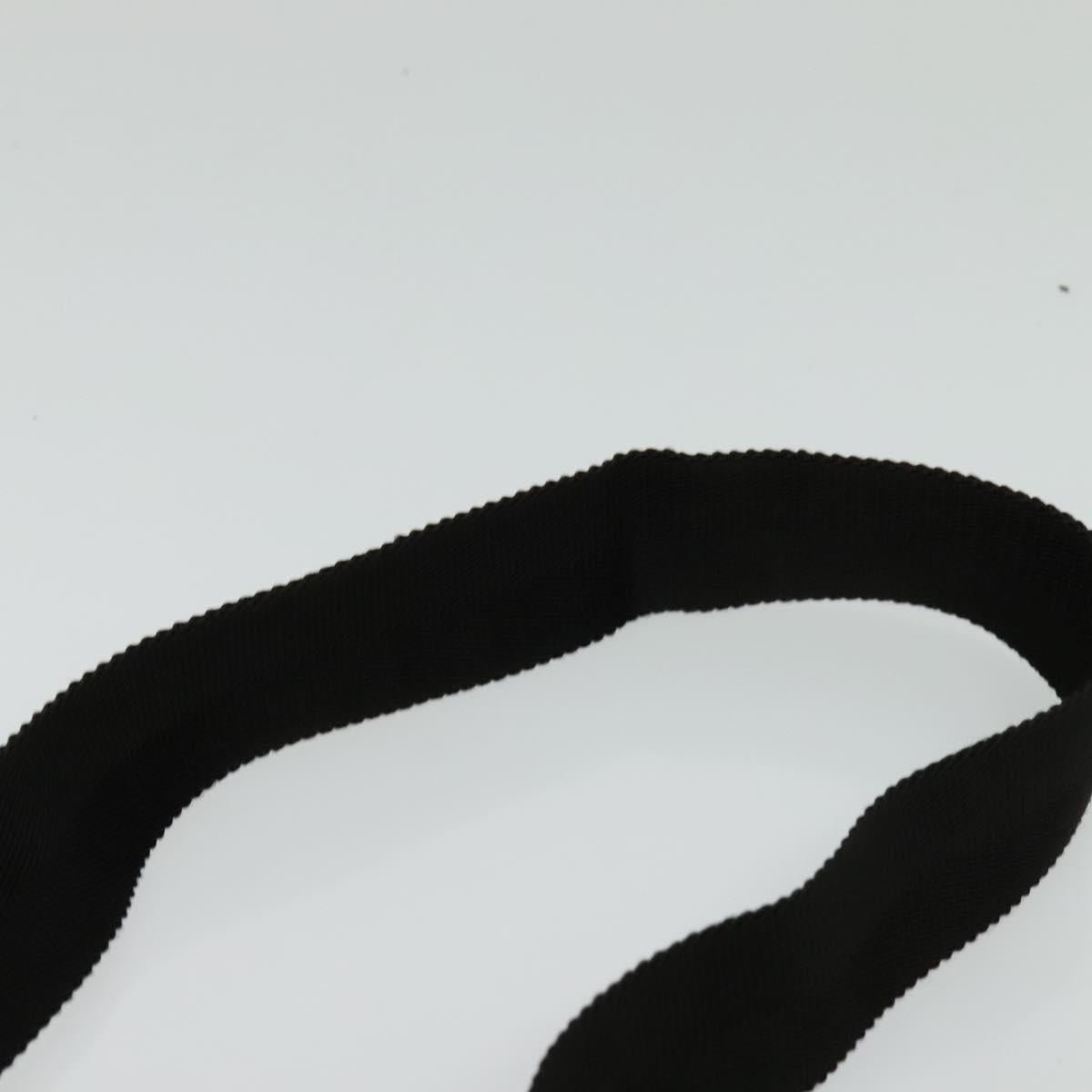 GUCCI GG Canvas Waist bag Black Silver 131236 Auth nb108