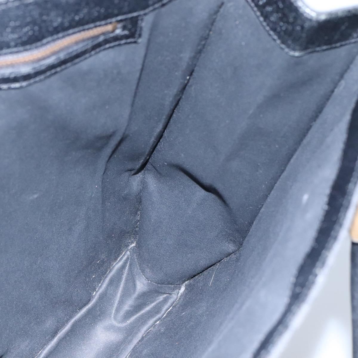 GUCCI GG Canvas Tote Bag Black 120898 Auth nb109