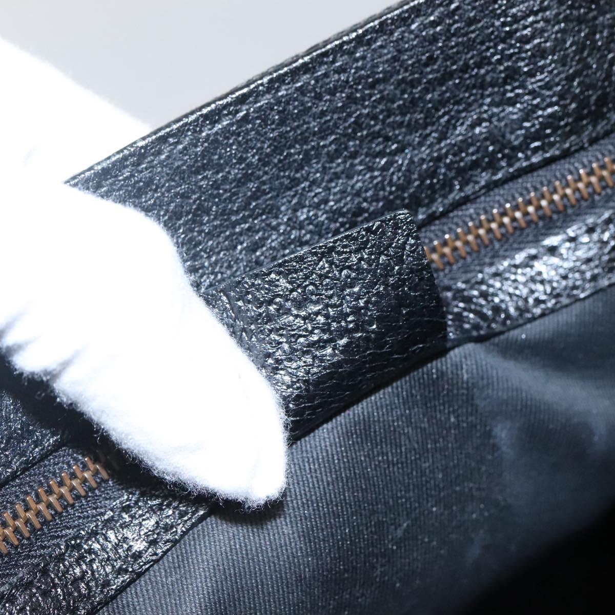 GUCCI GG Canvas Tote Bag Black 120898 Auth nb109