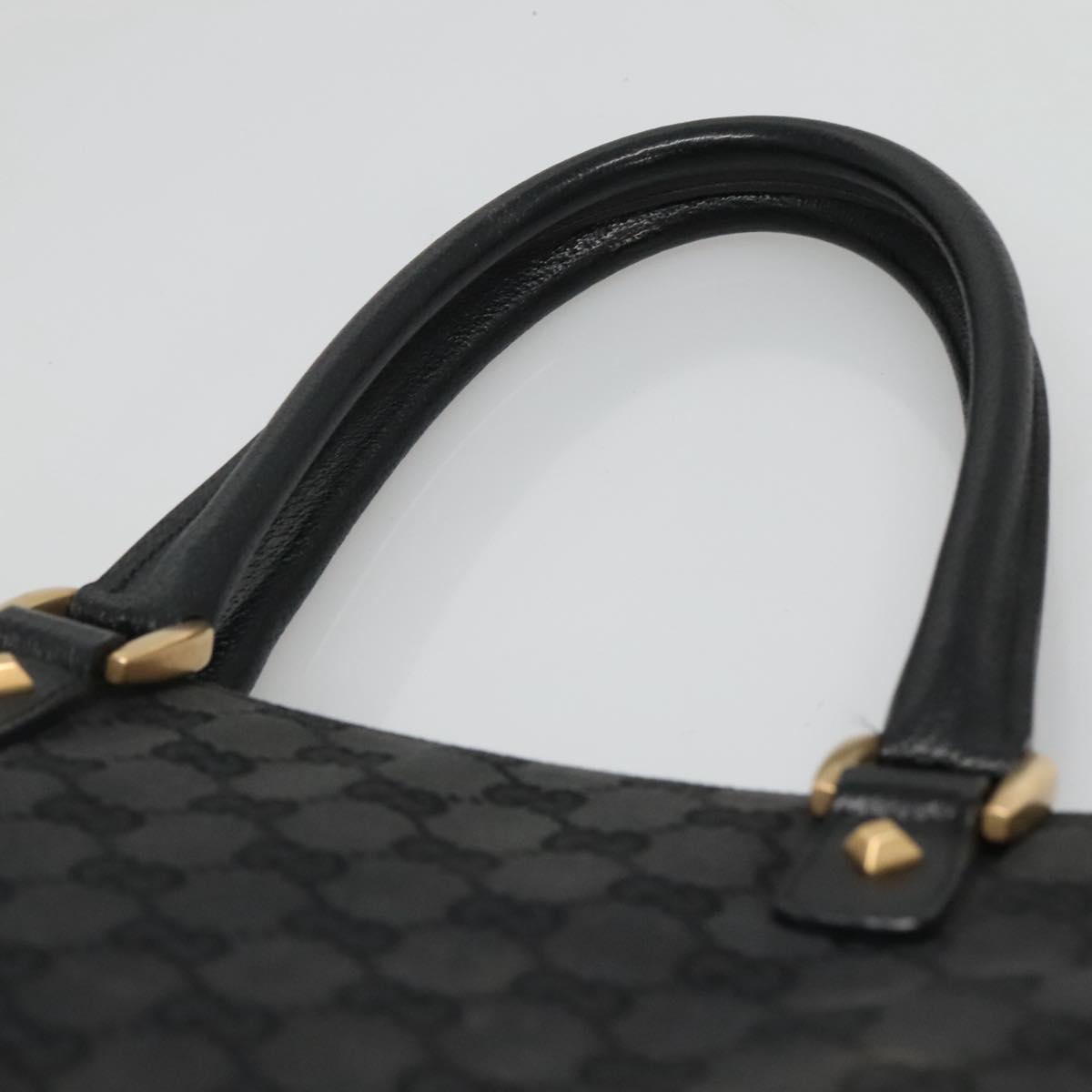 GUCCI GG Canvas Tote Bag Black 120898 Auth nb109