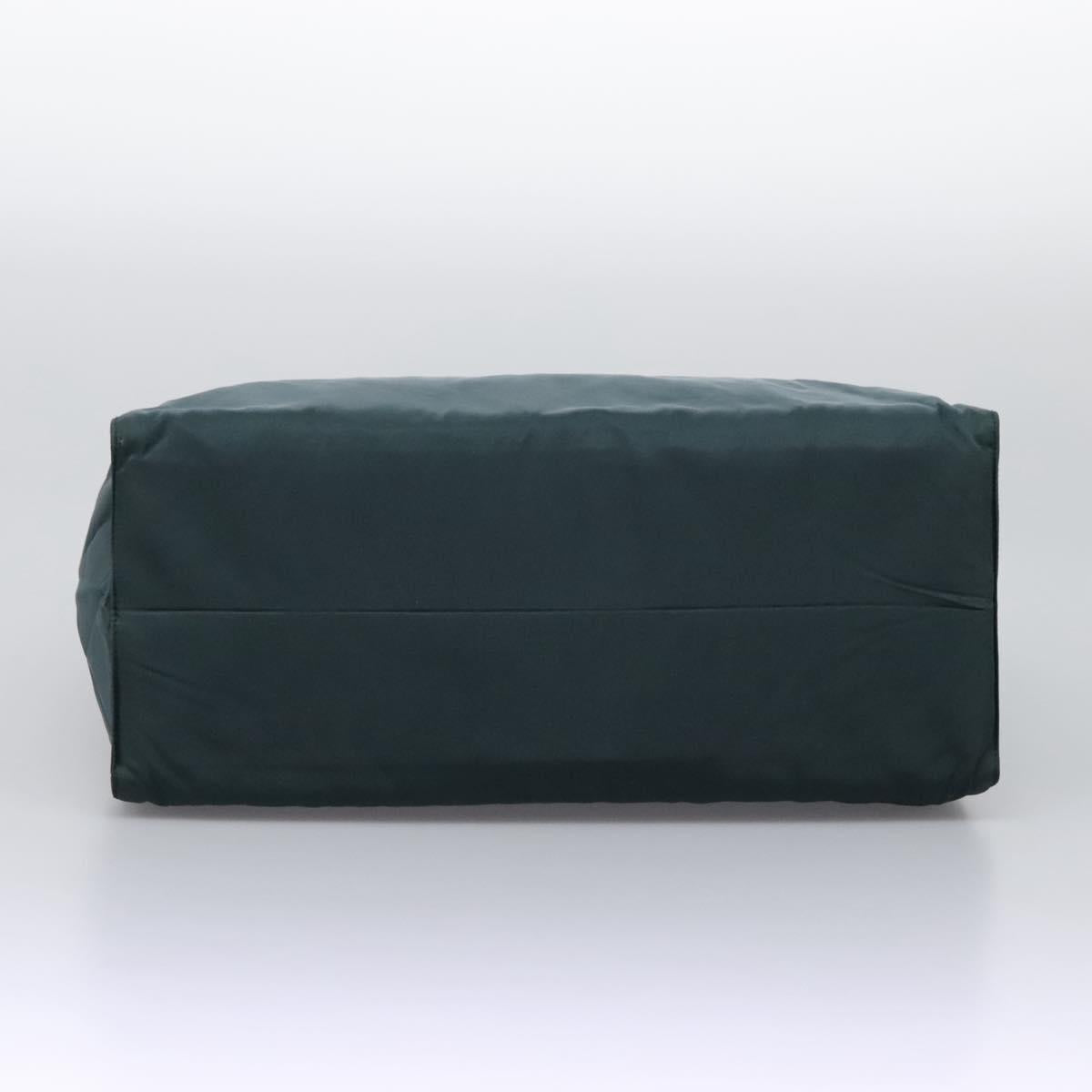 PRADA Hand Bag Nylon Khaki Auth nb125