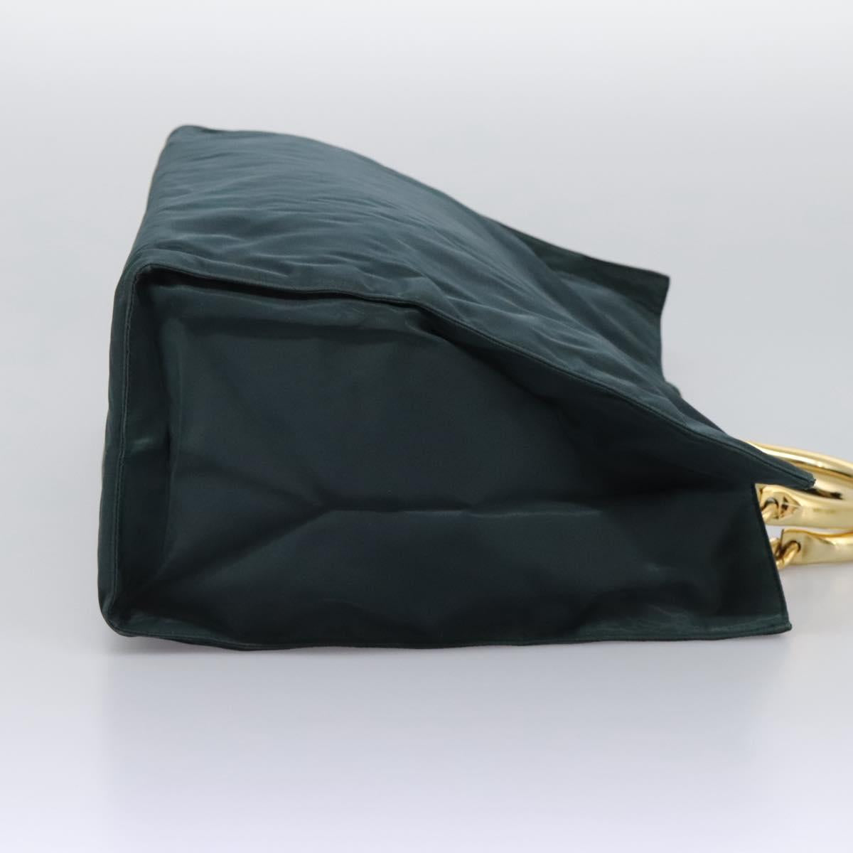 PRADA Hand Bag Nylon Khaki Auth nb125