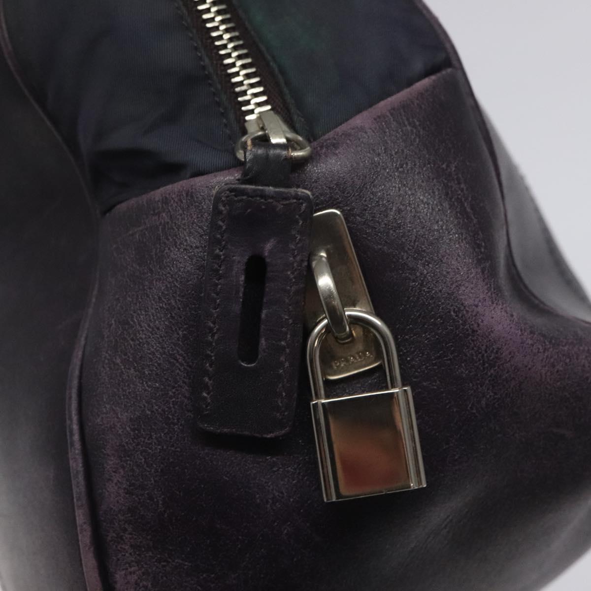 PRADA Shoulder Bag Nylon Purple Auth nb139V