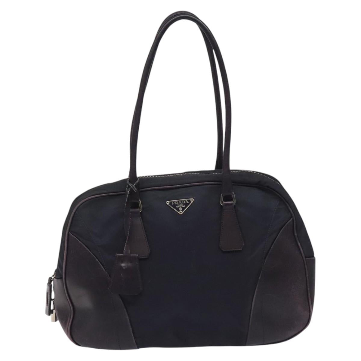 PRADA Shoulder Bag Nylon Purple Auth nb139V