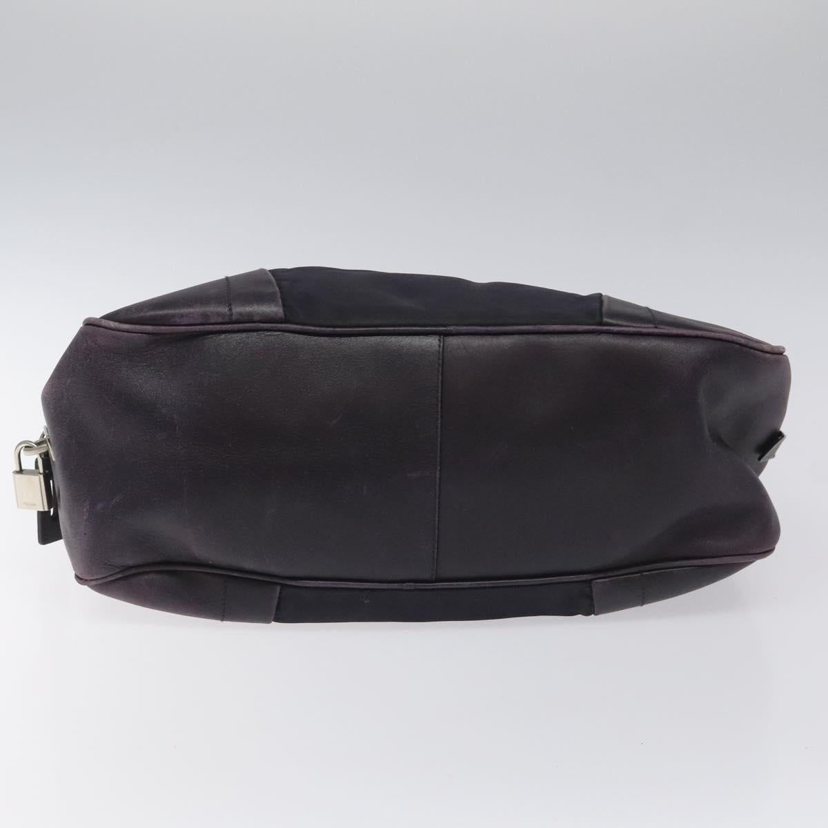 PRADA Shoulder Bag Nylon Purple Auth nb139V