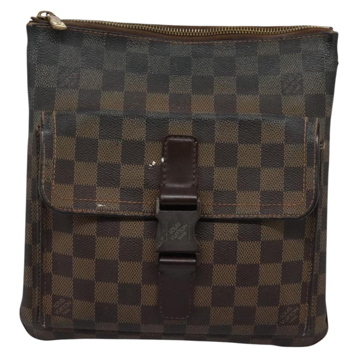 LOUIS VUITTON Damier Ebene Pochette Merwiel Shoulder Bag N51127 LV Auth nb153