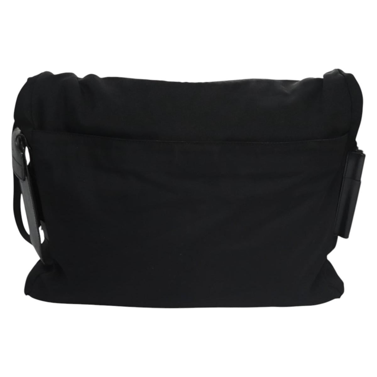 GUCCI Shoulder Bag Nylon Black 019 0312 Auth nb196