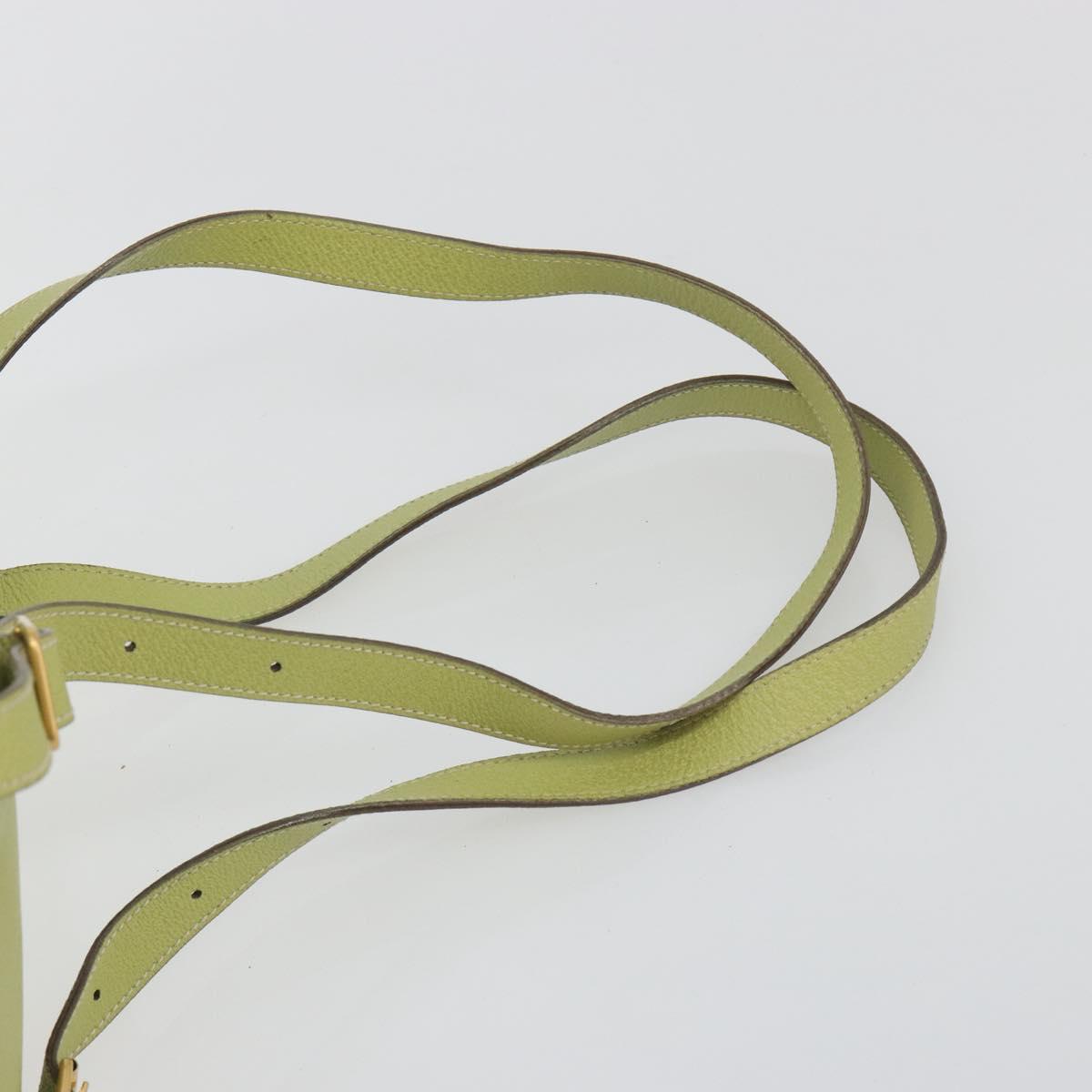 GUCCI Bamboo Backpack Suede Leather Green Gold 003 1956 0030 Auth nb201