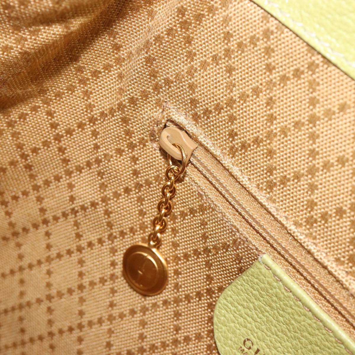 GUCCI Bamboo Backpack Suede Leather Green Gold 003 1956 0030 Auth nb201