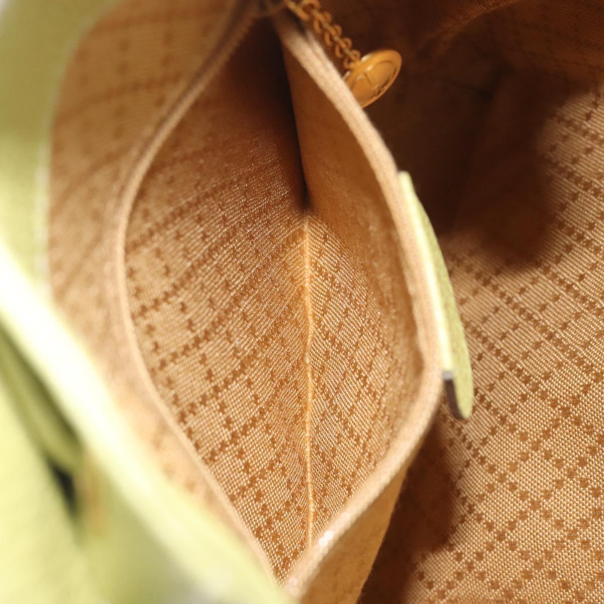 GUCCI Bamboo Backpack Suede Leather Green Gold 003 1956 0030 Auth nb201