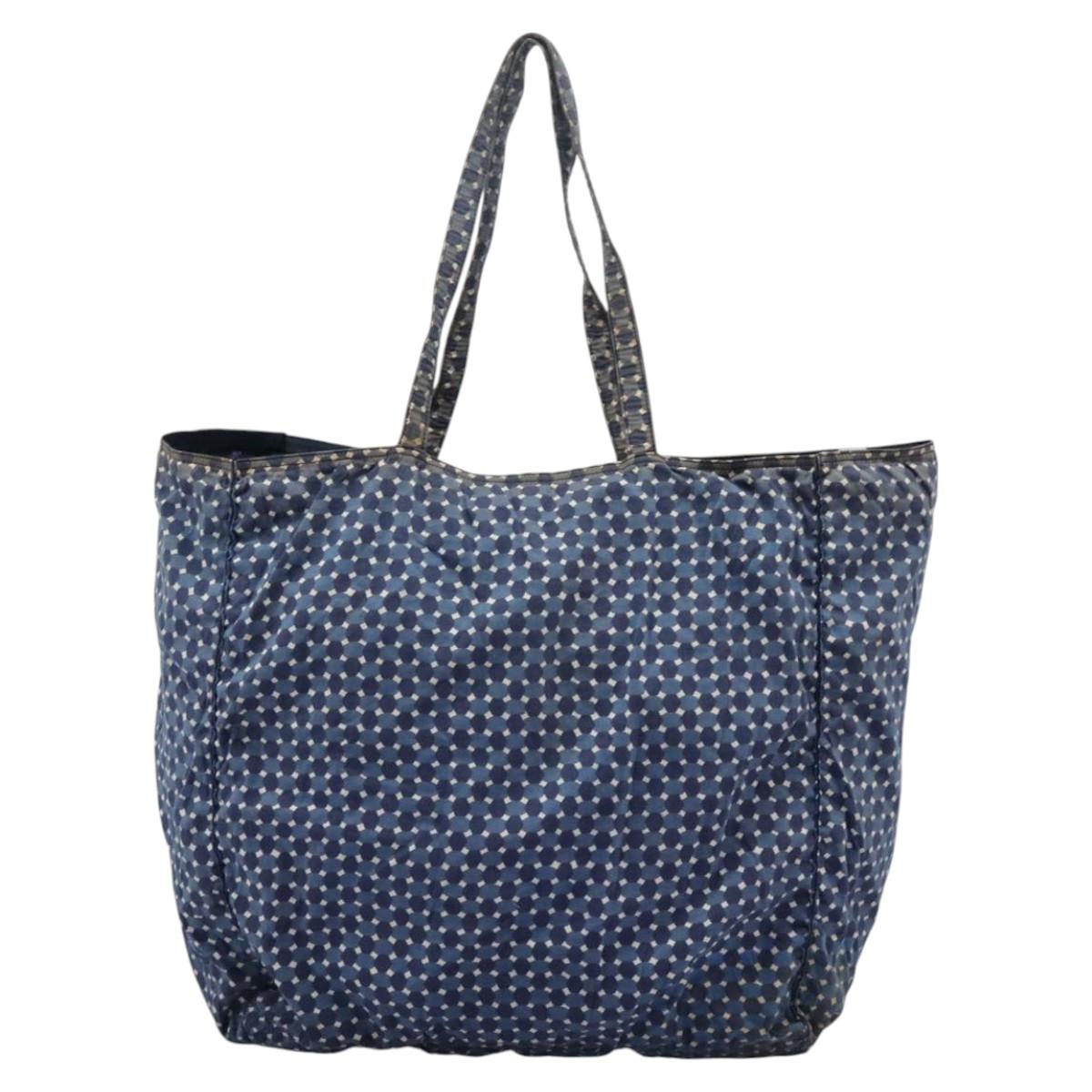 PRADA Tote Bag Nylon Blue Auth nb209
