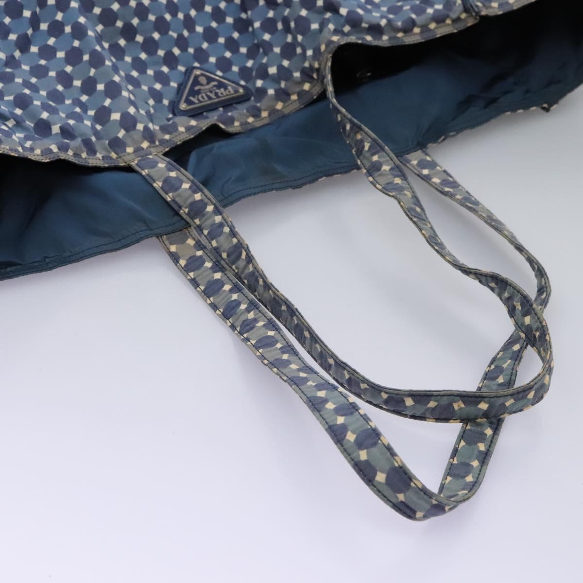 PRADA Tote Bag Nylon Blue Auth nb209