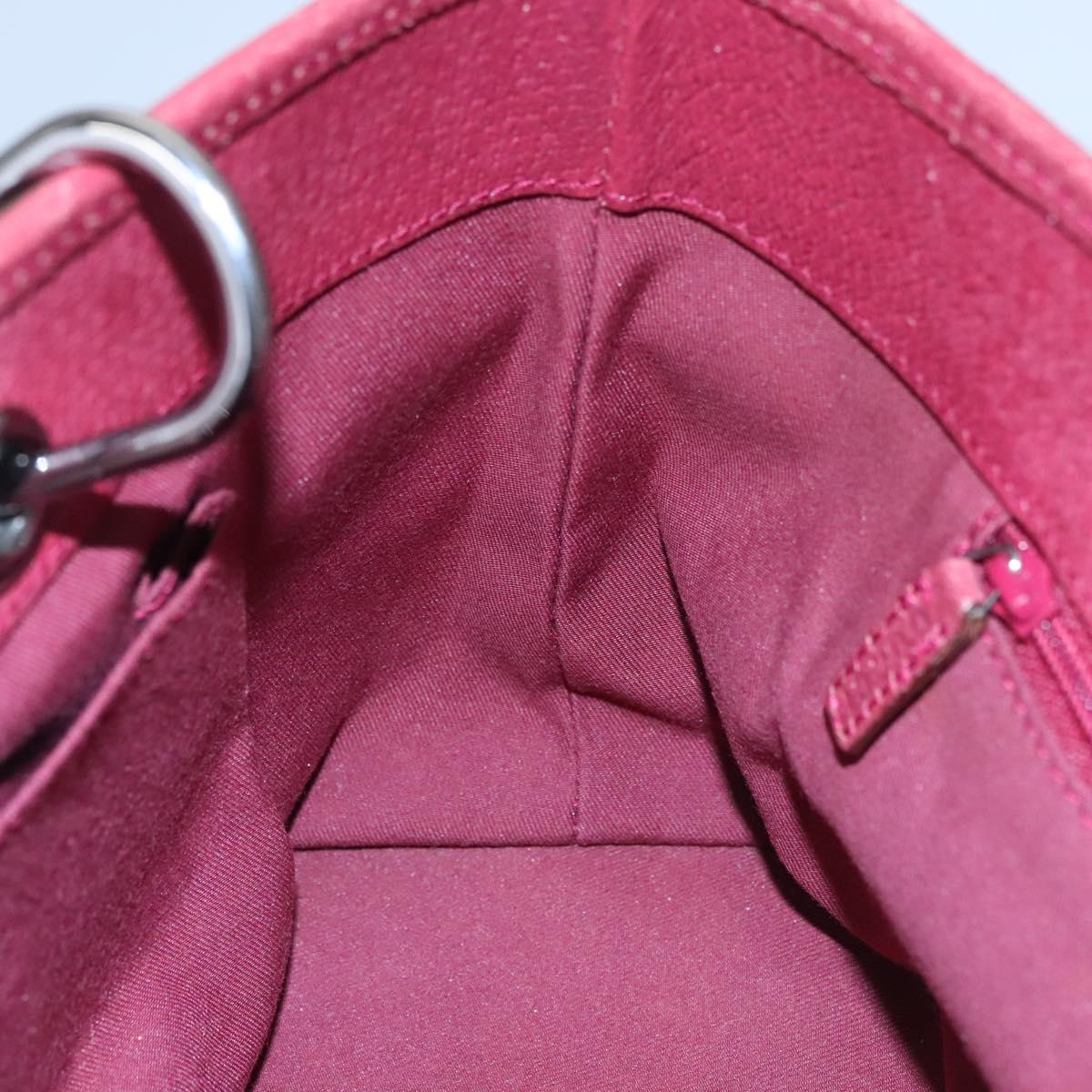 GUCCI GG Canvas Hand Bag Beige Pink gold 120844 Auth nb237