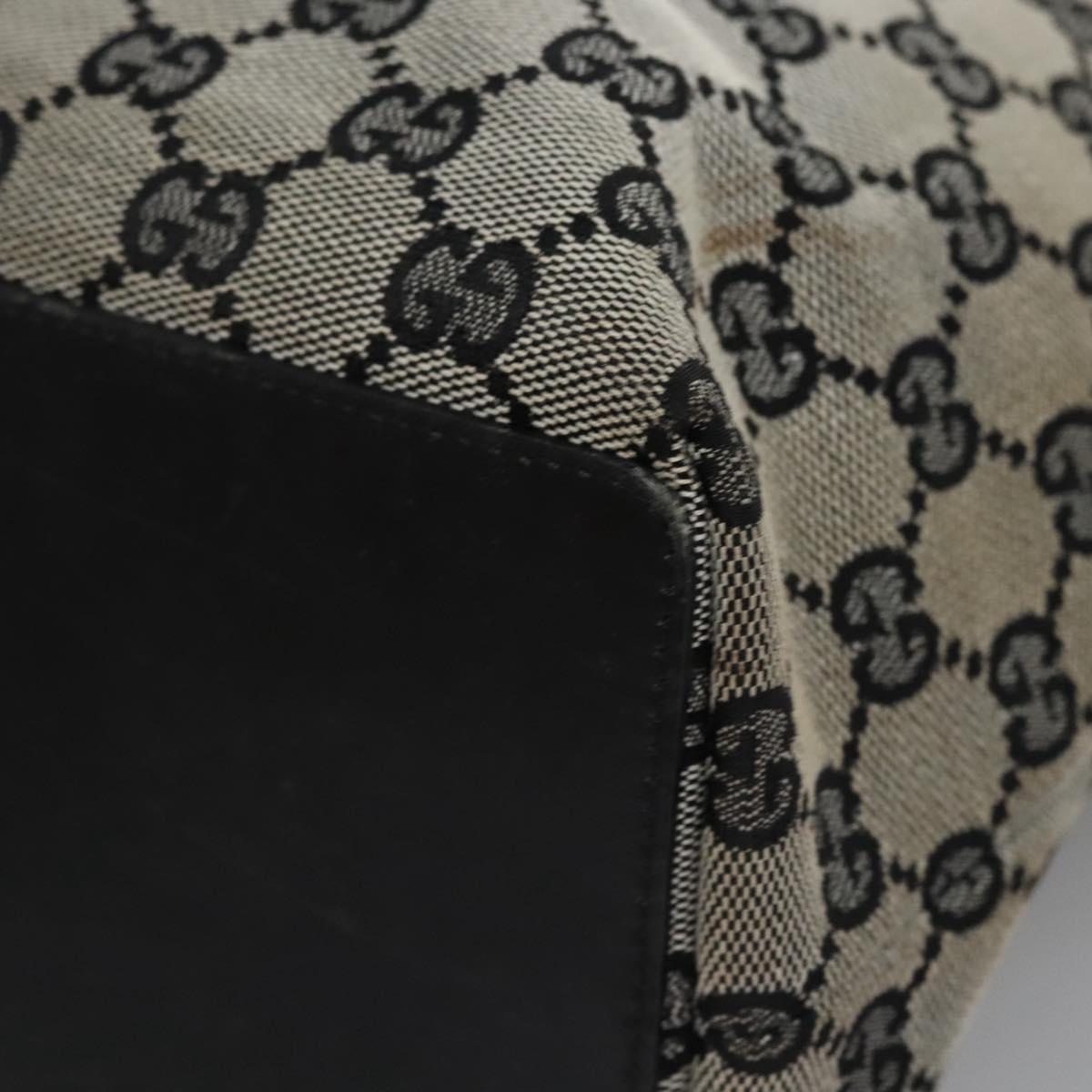 GUCCI GG Canvas Tote Bag Navy gold 002 1098 Auth nb239