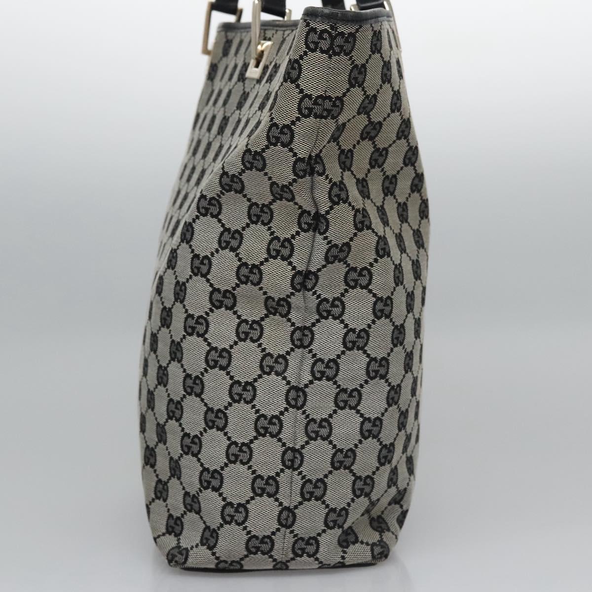 GUCCI GG Canvas Tote Bag Navy gold 002 1098 Auth nb239