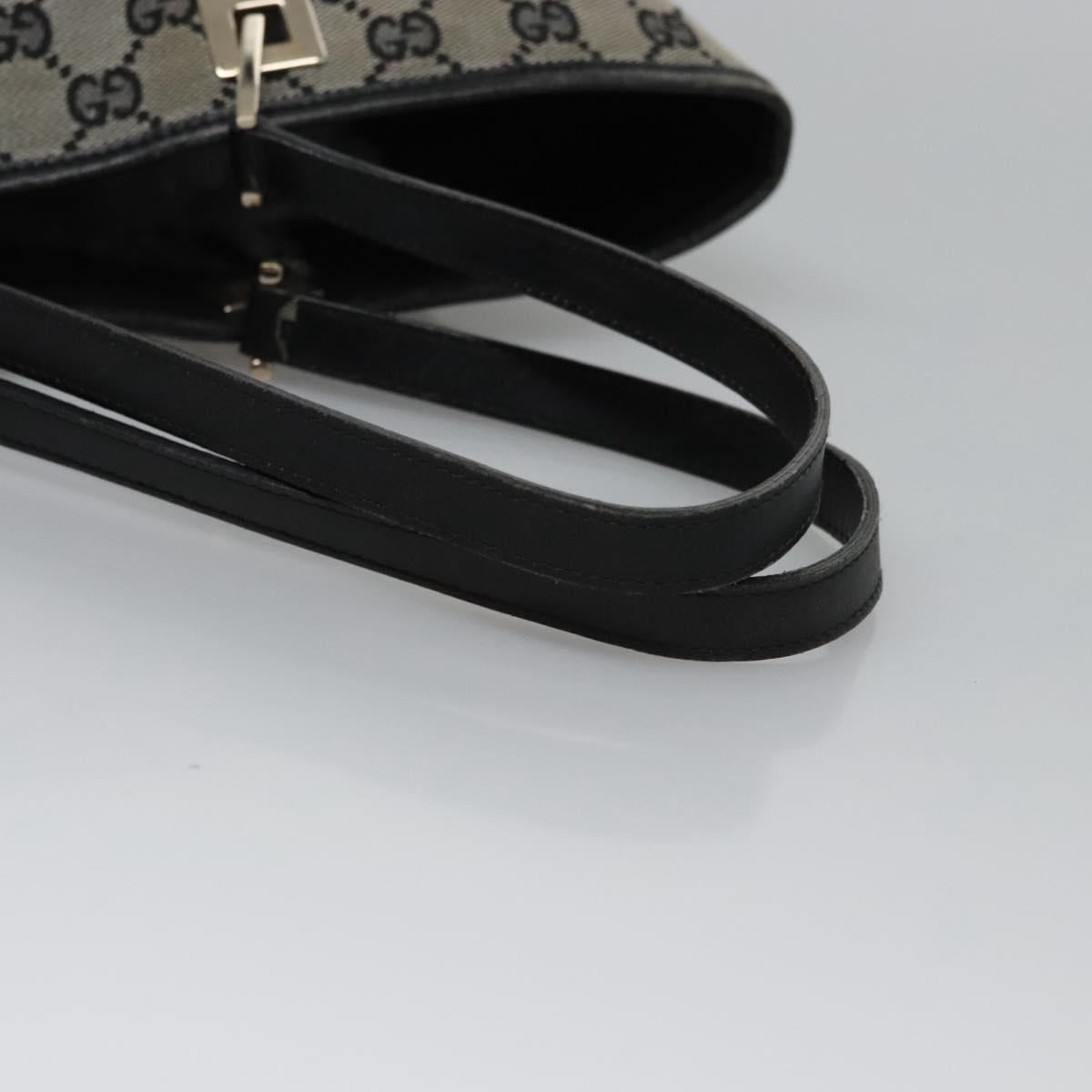 GUCCI GG Canvas Tote Bag Navy gold 002 1098 Auth nb239