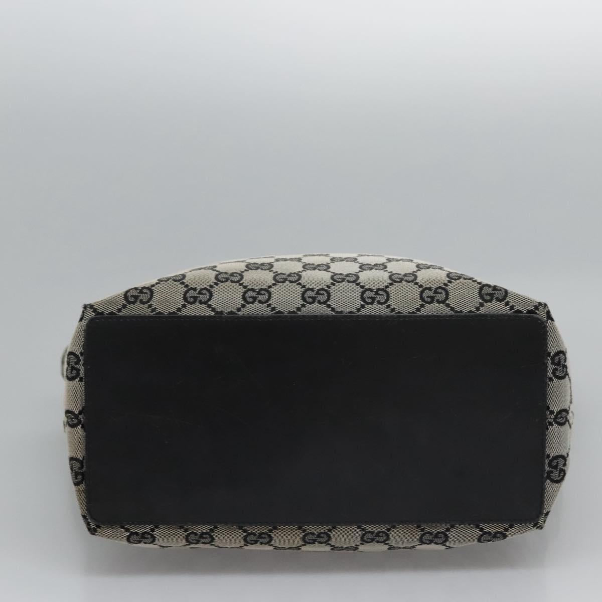 GUCCI GG Canvas Tote Bag Navy gold 002 1098 Auth nb239