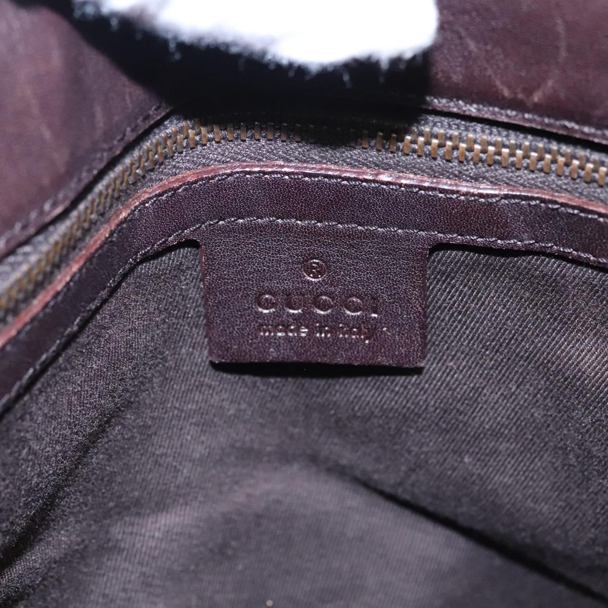 GUCCI GG Canvas Tote Bag Beige Brown gold 106248 Auth nb240