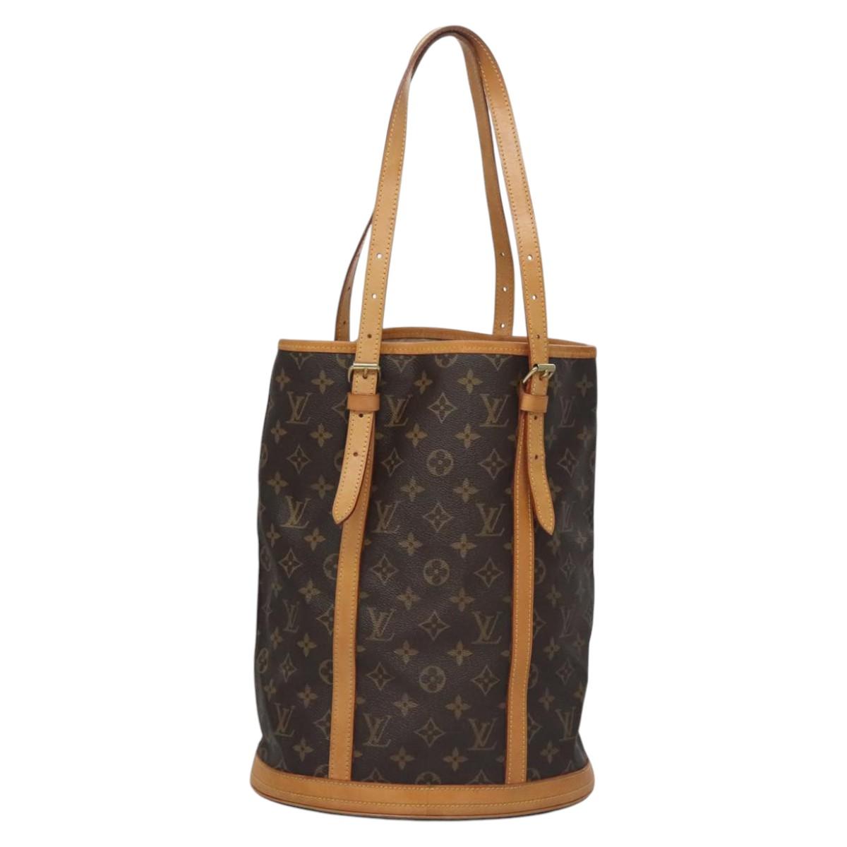 LOUIS VUITTON Monogram Bucket GM Shoulder Bag M42236 LV Auth nb265