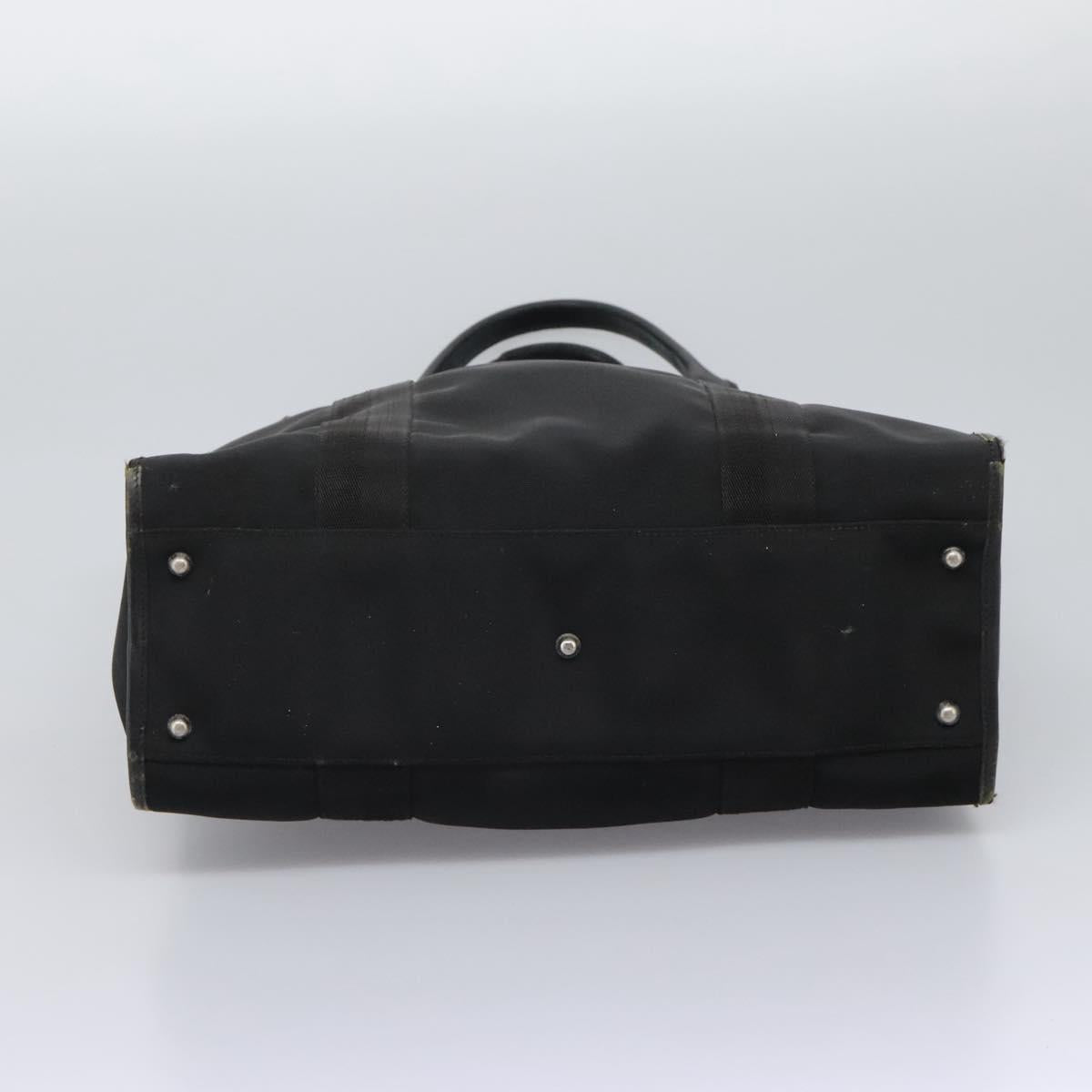 GUCCI Hand Bag Canvas Black 115517 Auth nb281