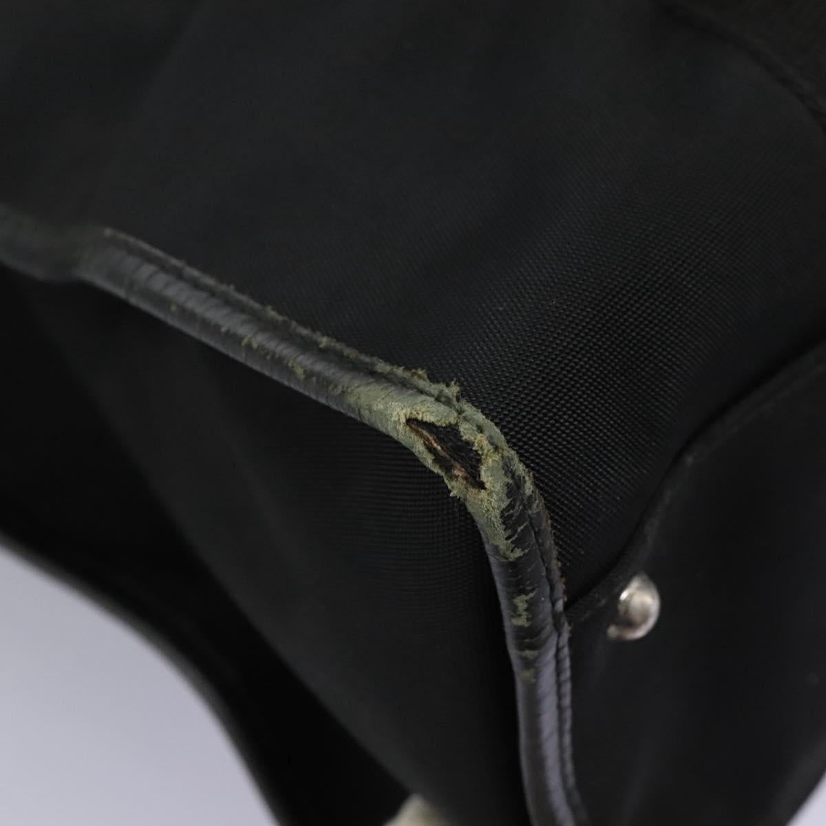GUCCI Hand Bag Canvas Black 115517 Auth nb281
