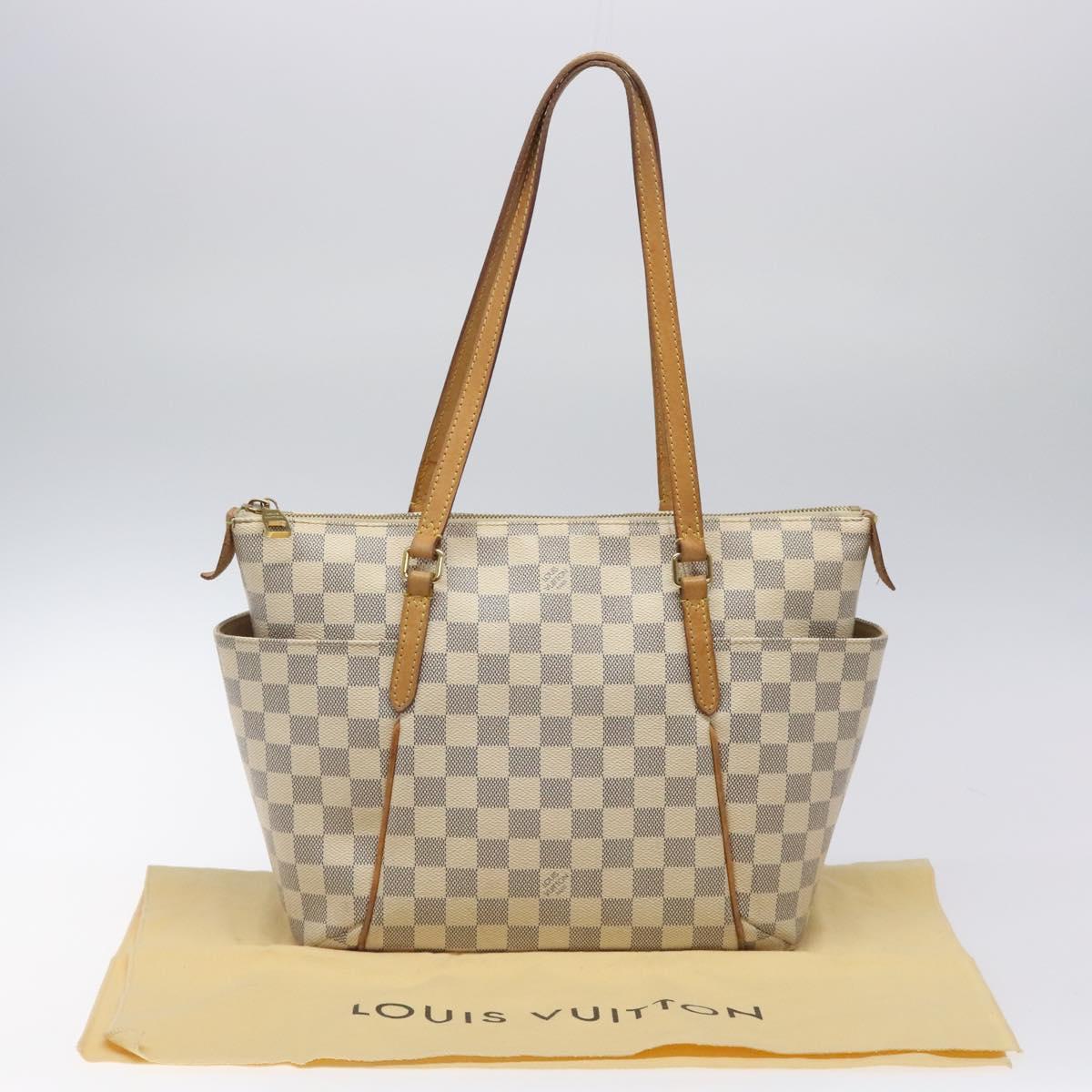 LOUIS VUITTON Damier Azur Totally PM Tote Bag N51261 LV Auth nb286
